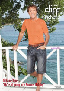 2011 - Cliff Richard Personalised Calendar